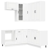 Kitchen Unit PORTO 8 pcs White Engineered Wood