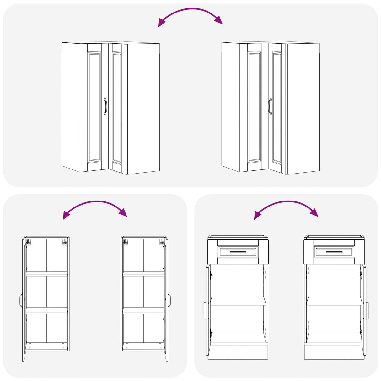 Kitchen Unit PORTO 8 pcs High Gloss White Engineered Wood