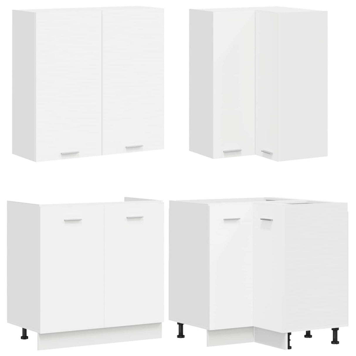 Kitchen Unit LYON 8 pcs White Engineered Wood