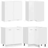 Kitchen Unit LYON 8 pcs White Engineered Wood