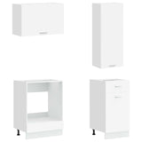 Kitchen Unit LYON 8 pcs White Engineered Wood