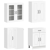 Kitchen Unit KALMAR 8 pcs White Engineered Wood