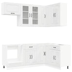 Kitchen Unit KALMAR 8 pcs High Gloss White Engineered Wood