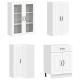 Kitchen Unit KALMAR 8 pcs White Engineered Wood