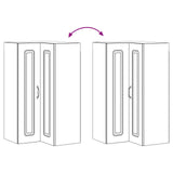 Kitchen Unit KALMAR 8 pcs High Gloss White Engineered Wood - Rear View