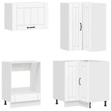 Kitchen Unit LUCCA 8 pcs White Engineered Wood
