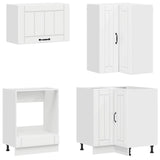 Kitchen Unit LUCCA 8 pcs High Gloss White Engineered Wood