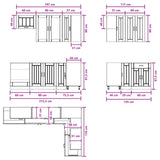 Kitchen Unit LUCCA 8 pcs High Gloss White Engineered Wood