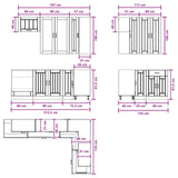 Kitchen Unit LUCCA 8 pcs White Engineered Wood - Low Angle