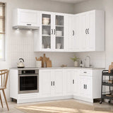 Kitchen Unit PORTO 8 pcs White Engineered Wood