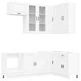 Kitchen Unit PORTO 8 pcs White Engineered Wood