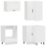 Kitchen Unit PORTO 8 pcs High Gloss White Engineered Wood - Top-Down View