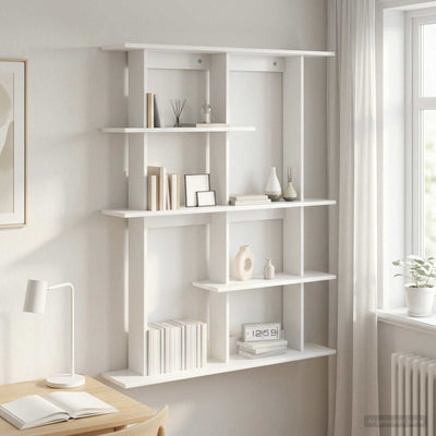 Wall Shelf White 102 x 20 x 130 cm