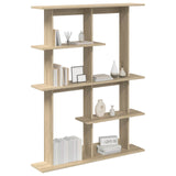 Wall Shelving Unit Brown 102 x 20 x 130 cm Engineered Wood