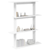 Wall Shelf White 100 x 20 x 126 cm Engineered Wood