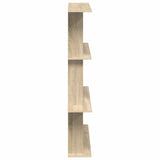 Wall Shelving Unit Brown 100 x 20 x 126 cm Engineered Wood - Top-Down View