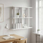 Wall Shelf Wall-Mounted White 80 x 20 x 75 cm Engineered Wood