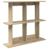 Wall Shelf Wall-Mounted Brown 80 x 20 x 75 cm Engineered Wood