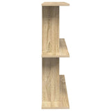 Wall Shelf Wall-Mounted Brown 80 x 20 x 75 cm Engineered Wood - 45-Degree Angle