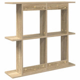 Wall Shelf Wall-Mounted Brown 100 x 20 x 75 cm Engineered Wood