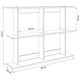 Wall Shelf Wall-Mounted Brown 100 x 20 x 75 cm Engineered Wood - Close-Up Angle
