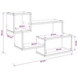 Floating Shelf Wall-Mounted White 87 x 20 x 55 cm - Close-Up Angle