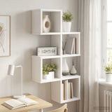 Wall Shelf Wall-Mounted White 39 x 15 x 76 cm Engineered Wood