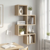 Wall Shelf Wall-Mounted Sonoma Oak 39 x 15 x 76 cm