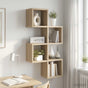 Wall Shelf Sonoma Oak 39 x 15 x 76 cm