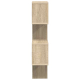 Wall Shelf Wall-Mounted Brown 39 x 15 x 76 cm Engineered Wood