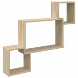 Wall Shelf Wall-Mounted Brown 91.5 x 15 x 76 cm Engineered Wood