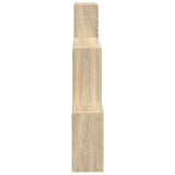 Wall Shelf Wall-Mounted Brown 91.5 x 15 x 76 cm Engineered Wood