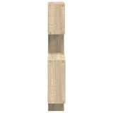 Wall Cube Shelves Wall-Mounted Brown 64 x 13.5 x 91.5 cm