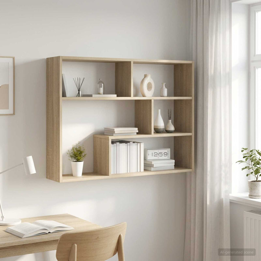 Wall Shelf Sonoma Oak 95 x 20 x 69.5 cm