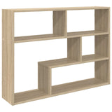 Wall Shelf Wall-Mounted Brown 95 x 20 x 69.5 cm Engineered Wood