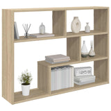 Wall Shelf Wall-Mounted Brown 95 x 20 x 69.5 cm Engineered Wood