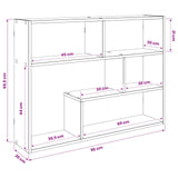 Wall Shelf Wall-Mounted Brown 95 x 20 x 69.5 cm Engineered Wood
