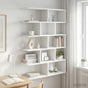 Wall Shelf White 70 x 20 x 100 cm