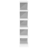 Wall Shelf White 70 x 20 x 100 cm Engineered Wood - Top-Down View