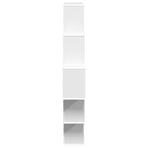 Wall Shelf White 120 x 20 x 136 cm Engineered Wood