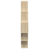 Wall Shelf Sonoma Oak 120 x 20 x 136 cm Engineered Wood