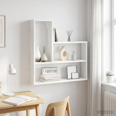 Wall Shelf White 60 x 11 x 60 cm Engineered Wood
