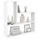 Wall Shelf White 60 x 11 x 60 cm Engineered Wood - Side View