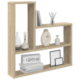 Wall Shelf Sonoma Oak 60 x 11 x 60 cm Engineered Wood - Front View