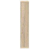 Wall Shelf Sonoma Oak 60 x 11 x 60 cm Engineered Wood - Top-Down View