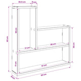 Wall Shelf Sonoma Oak 60 x 11 x 60 cm Engineered Wood