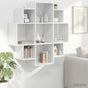 Wall Shelf White 90 x 25 x 90 cm Engineered Wood