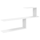 Wall Shelf White 122 x 18 x 60 cm Engineered Wood - Rear View