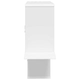 Wall Shelf White 122 x 18 x 60 cm Engineered Wood - 45-Degree Angle