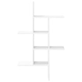 Wall Shelf White 61 x 15 x 102 cm Engineered Wood - Top-Down View